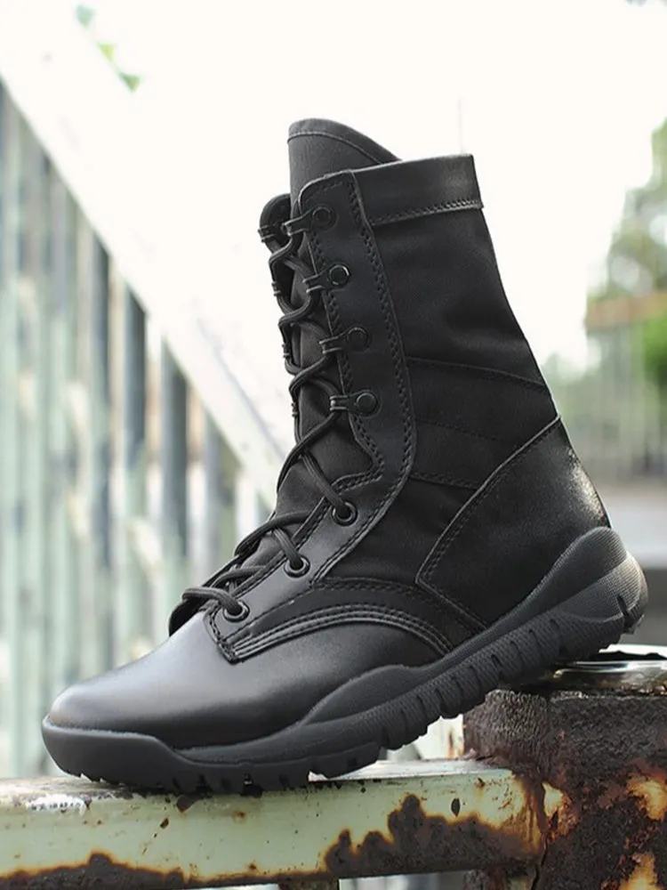 Black tactical shoes