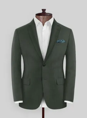 Marco Stretch Military Green Wool Jacket