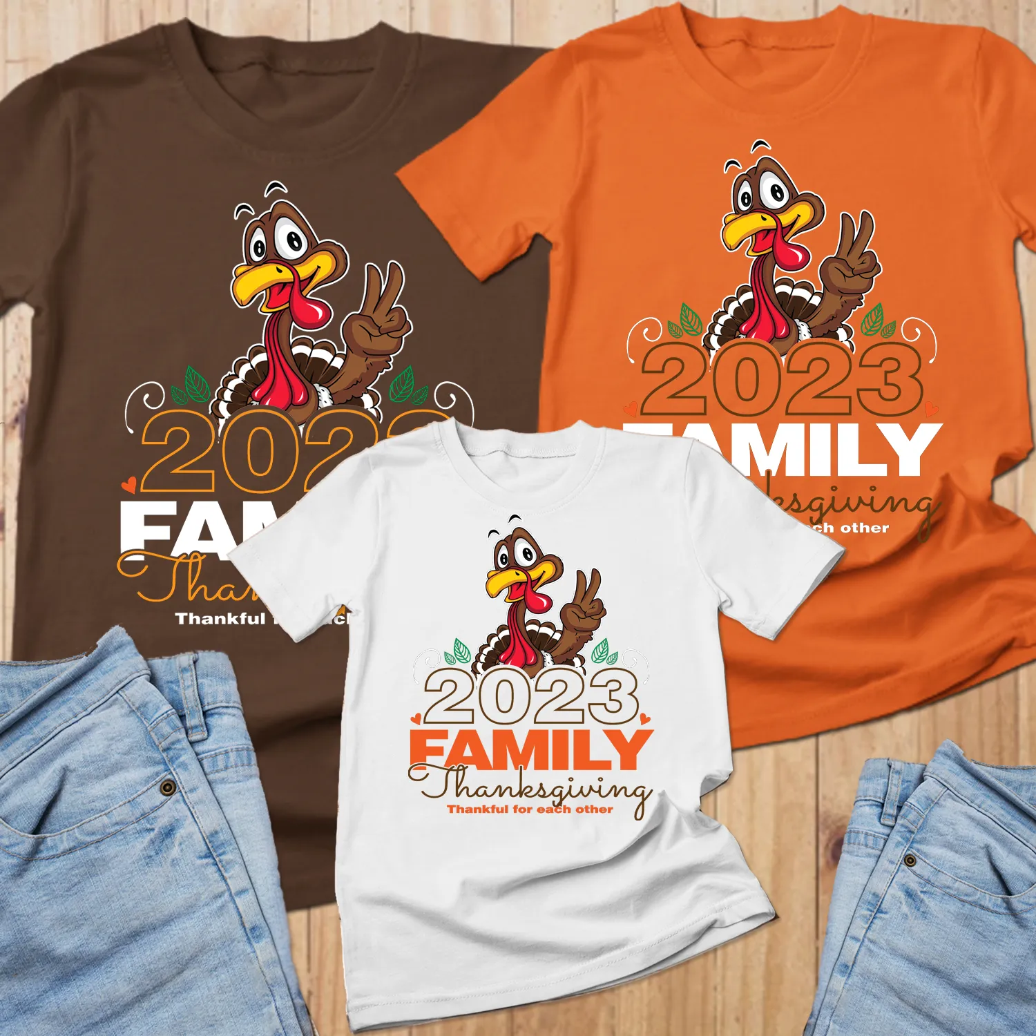 Thankful for each other 2023 turkey thanksgiving shirts family, family shirts for thanksgiving, Thankful Shirt, thanksgiving shirts for the family