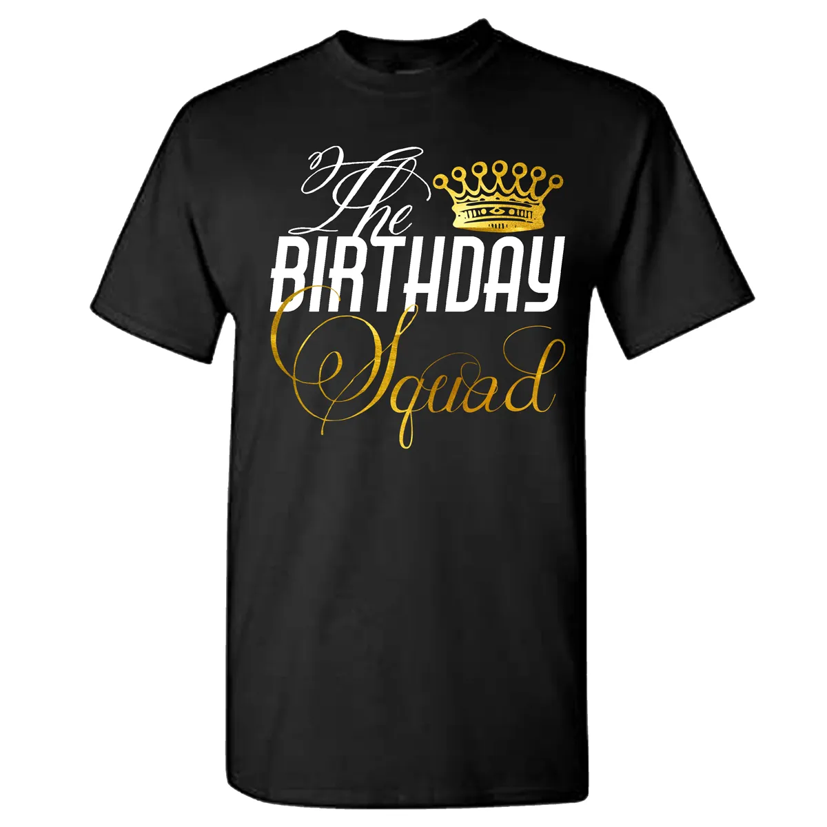 The Birthday King - His Queen Couples and Birthday Squad Shirts