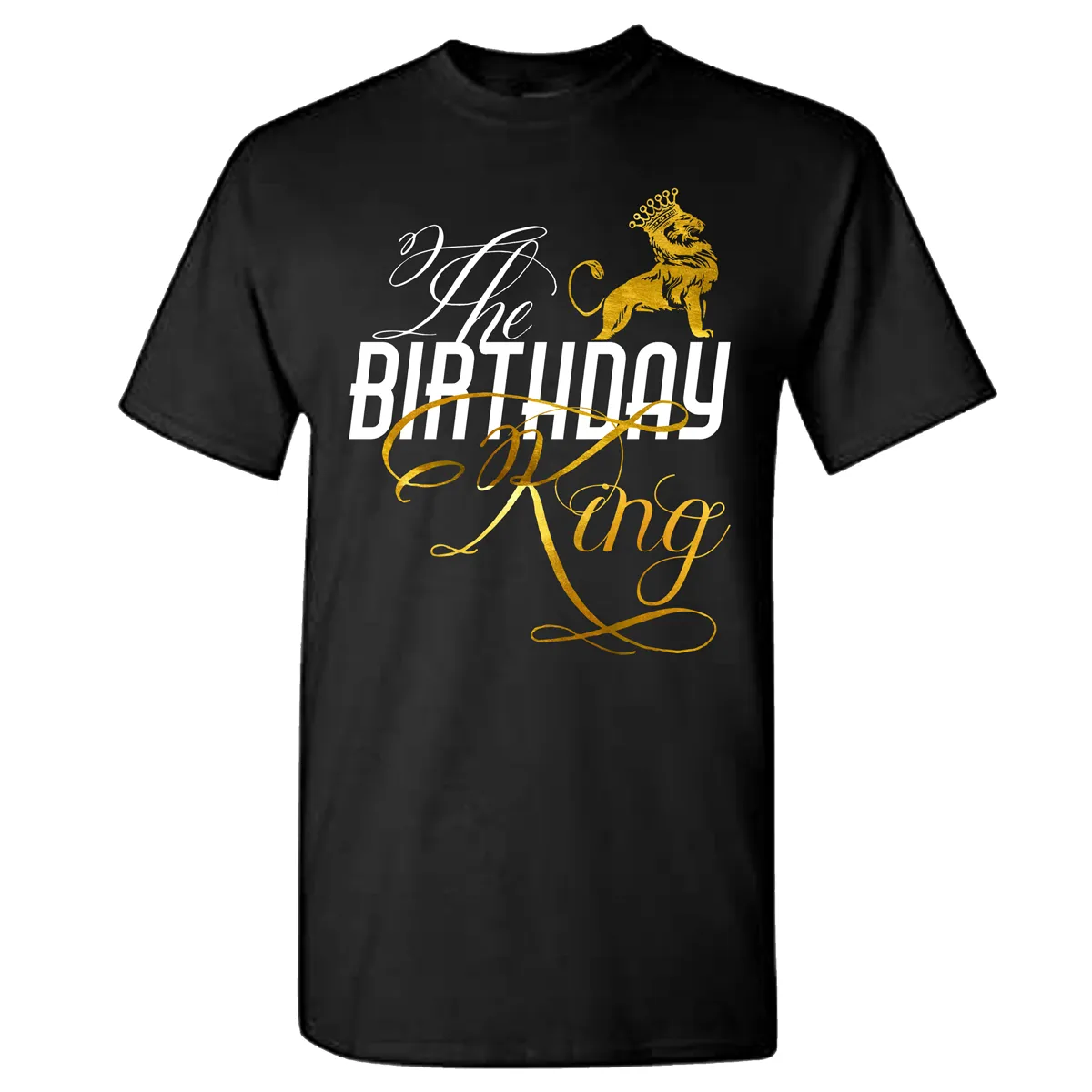 The Birthday King - His Queen Couples and Birthday Squad Shirts