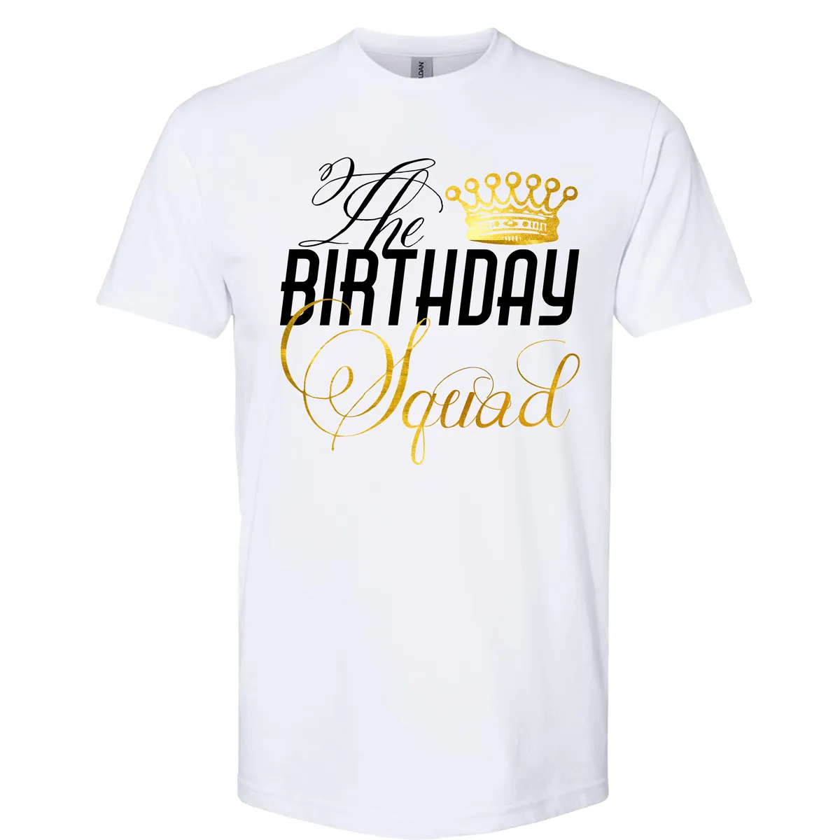 The Birthday King - His Queen Couples and Birthday Squad Shirts