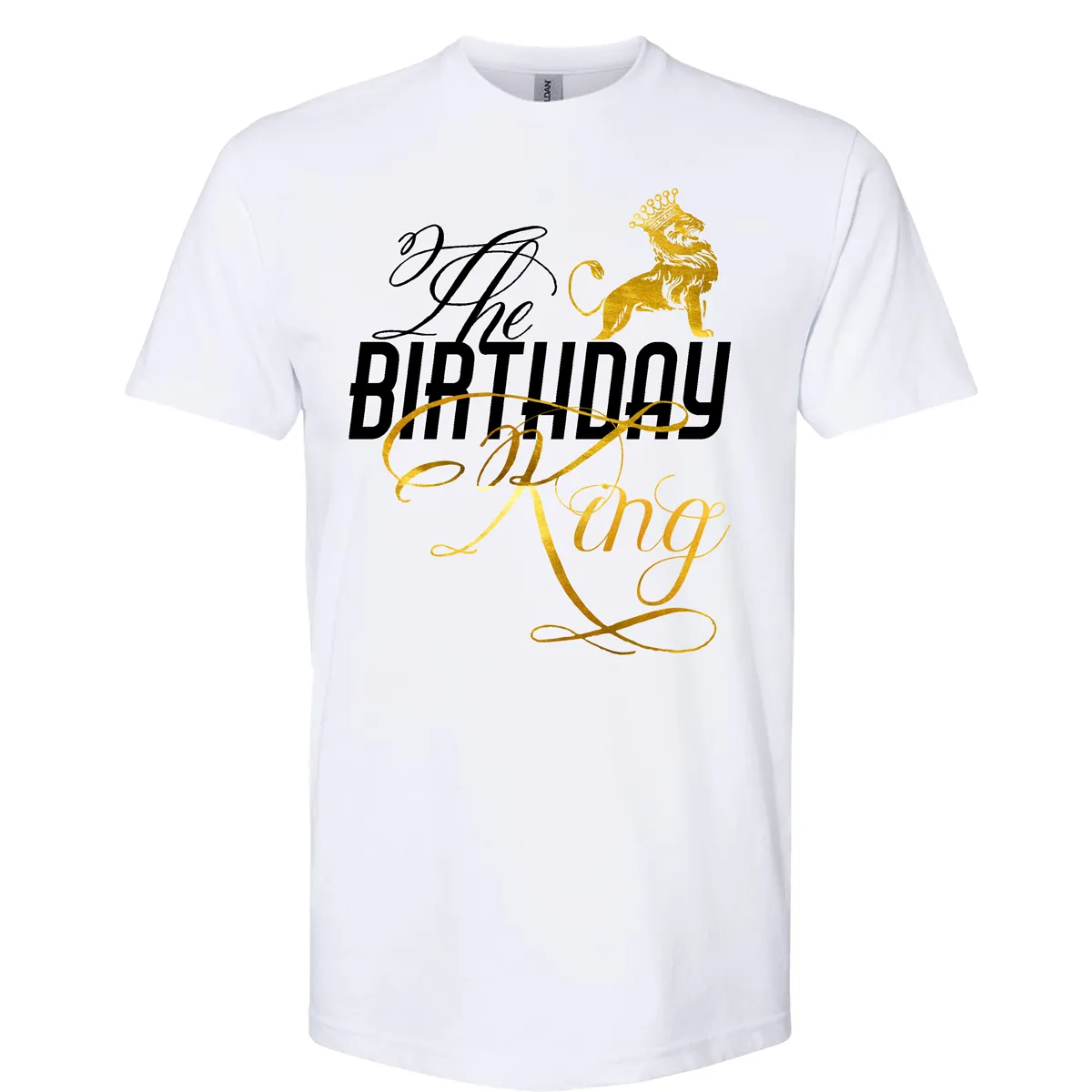 The Birthday King - His Queen Couples and Birthday Squad Shirts