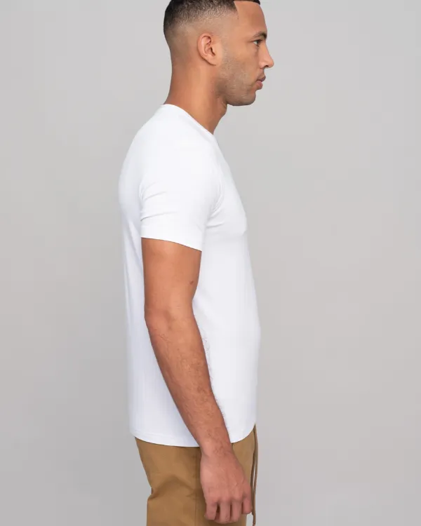 The ESNTL White V-Neck Tee