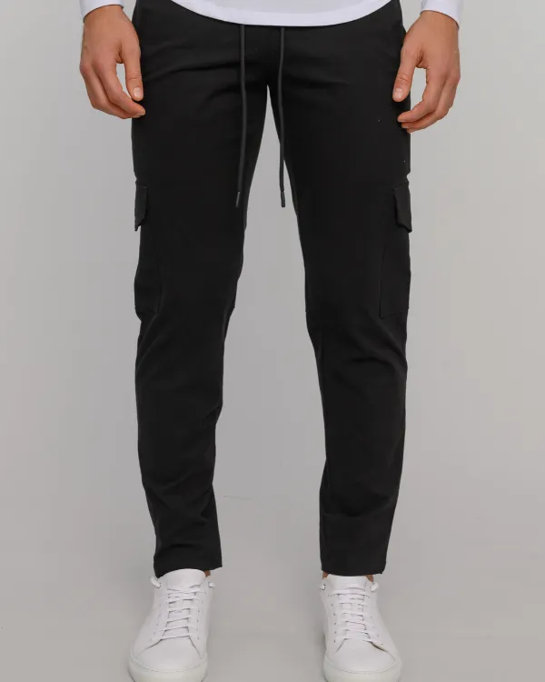 The ESNTLS Black (Coal) Cargo Pants