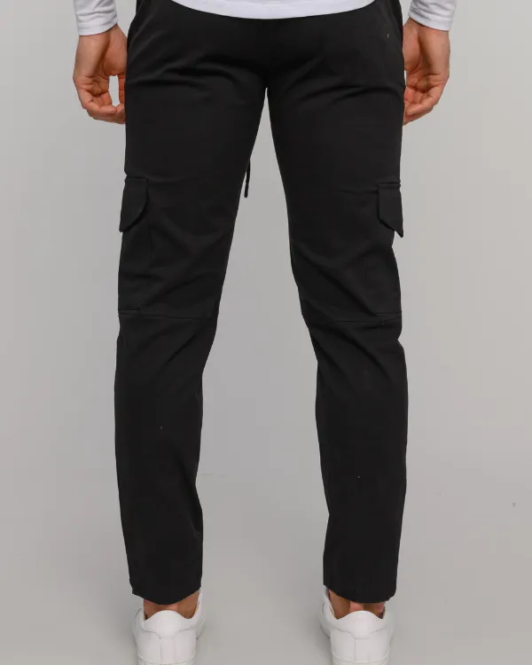 The ESNTLS Black (Coal) Cargo Pants