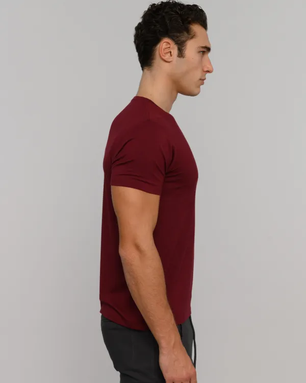 The ESNTLS Burgundy Tee